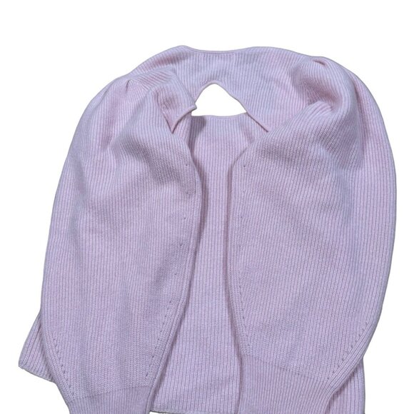 EUC Design History Women's Sz M Sweetheart Cashmere Sweater in Light Pink - Picture 6 of 12